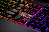 a close up of a keyboard