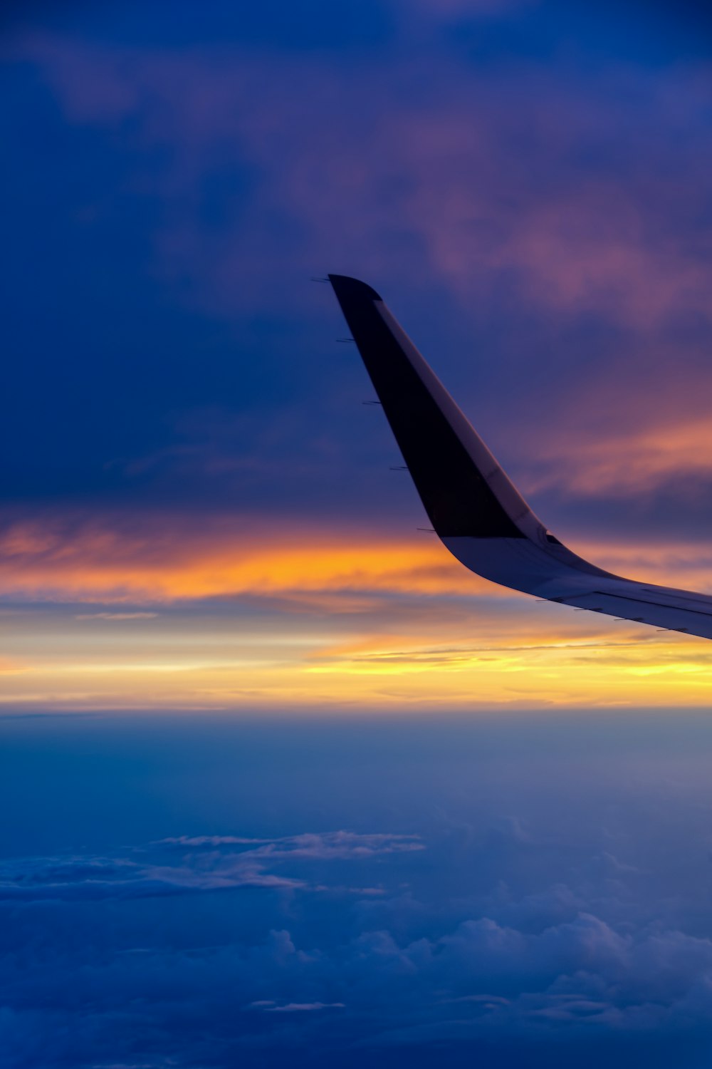 a plane flying in the sky