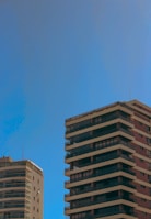 a few tall buildings