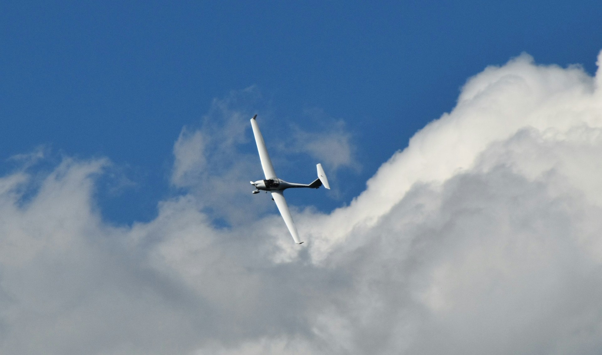 a plane flying through the air