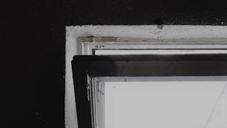 Close-up of a high-quality window frame.