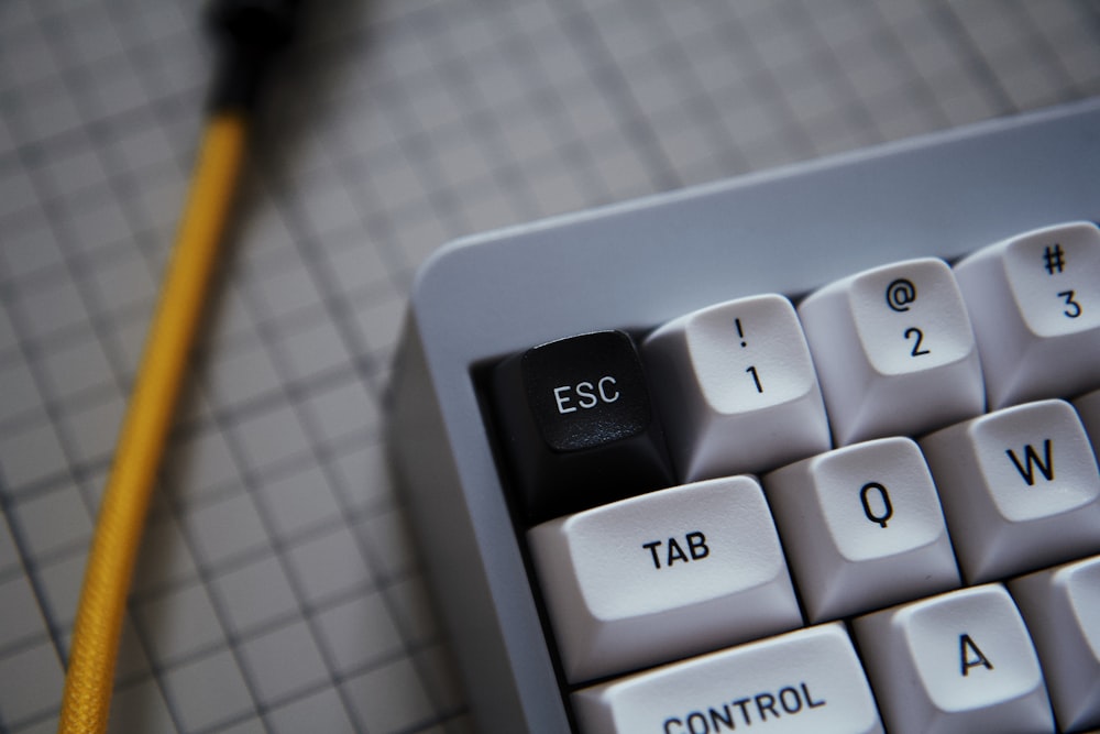 a close up of a keyboard