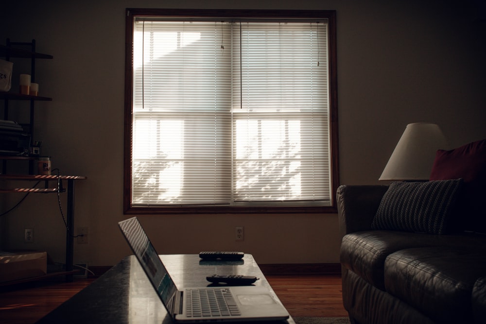 a laptop on a table