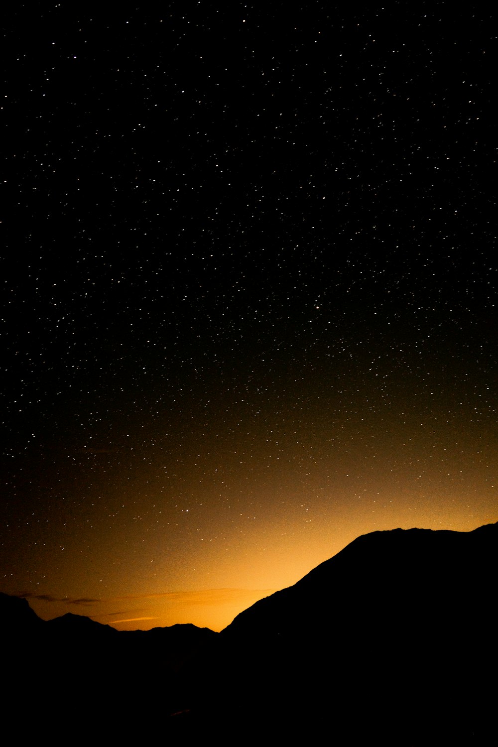 a night sky with stars