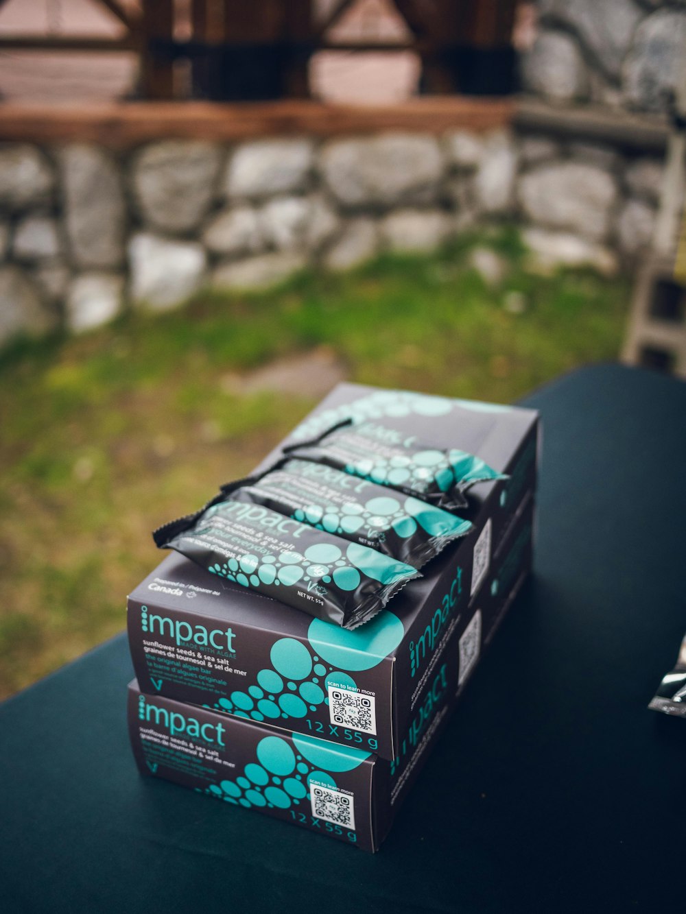 a box of candy on a table