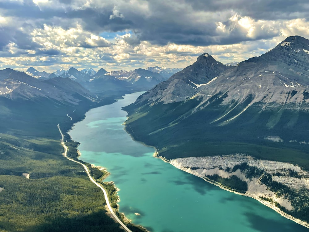 a river running through a valley