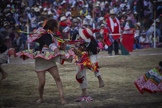 a group of people dancing