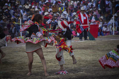 a group of people dancing