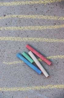 colorful magic chalks