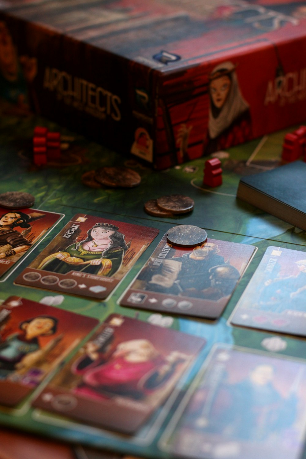 a close-up of a board game