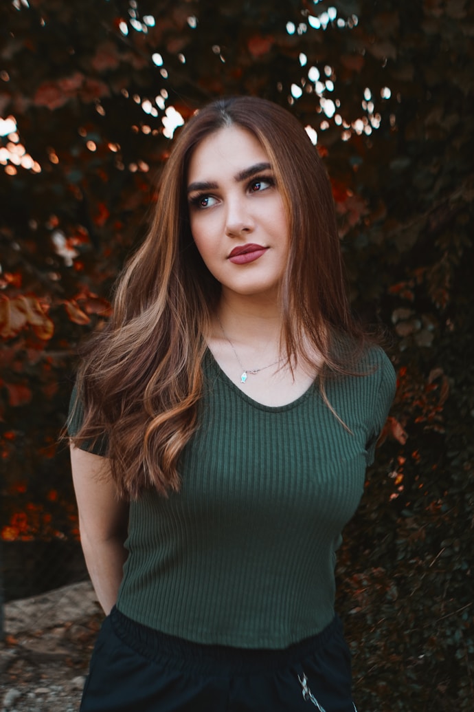 a woman posing for a picture