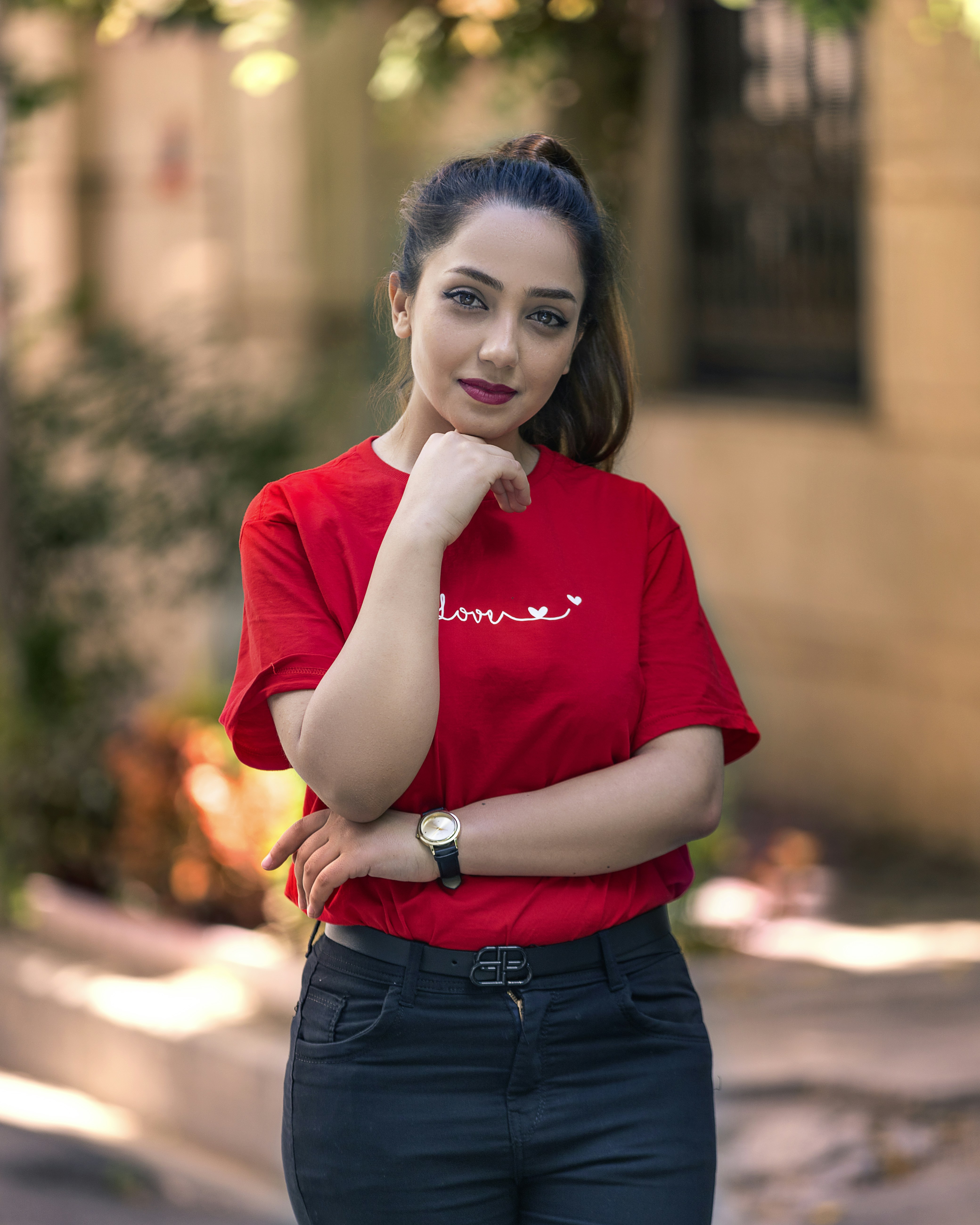 Red t-shirt