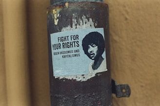 a sign on a door