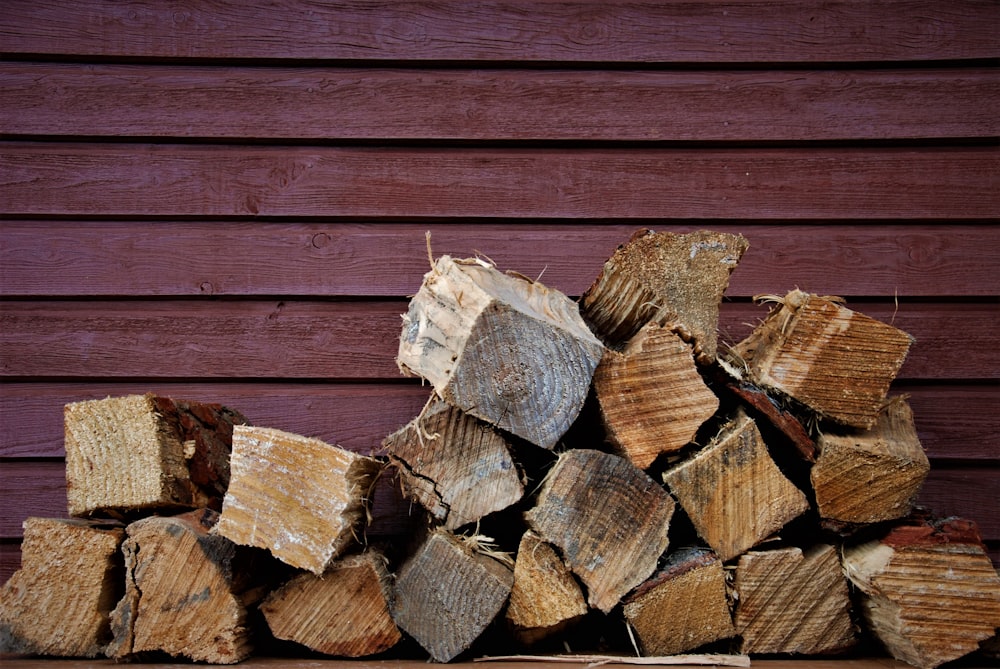 a pile of brown and white leaves