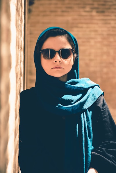 a woman wearing sunglasses