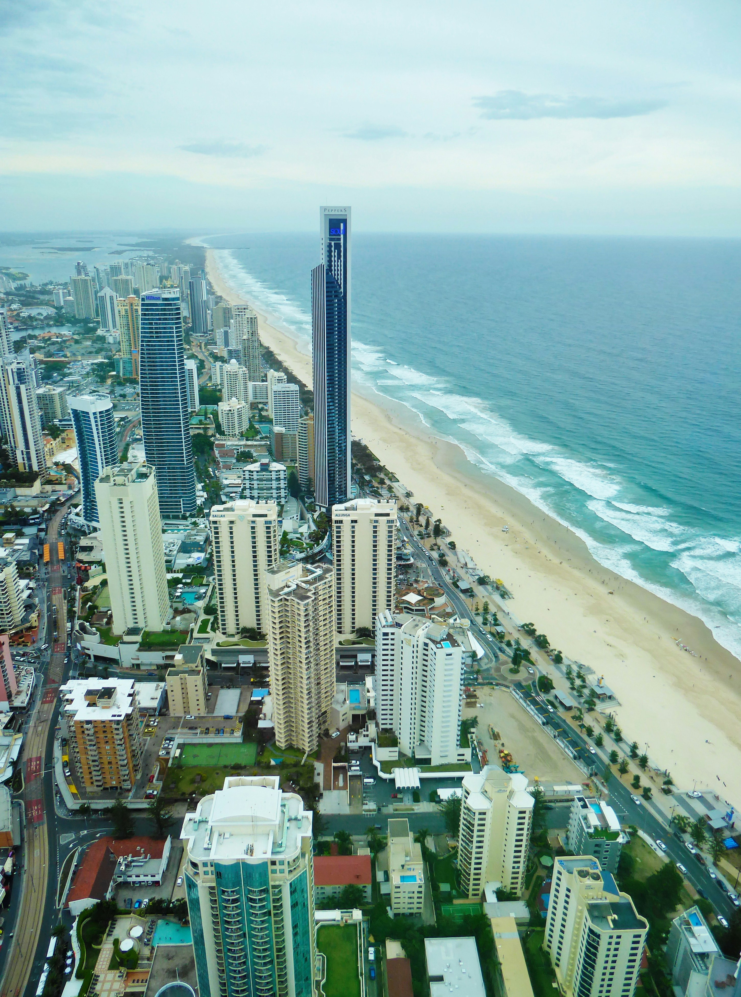 a city next to the ocean