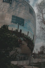 a building with a glass front
