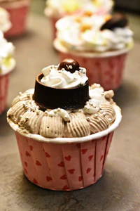 Berry cupcake with frosting