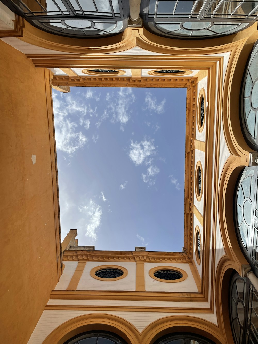 a clock on a building