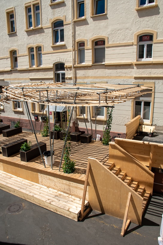 A visual representation of the custom veranda installation process.