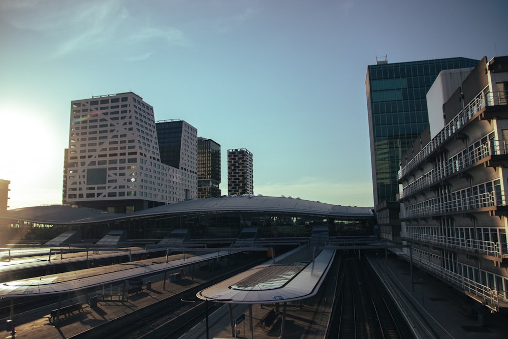 a large building with a glass roof