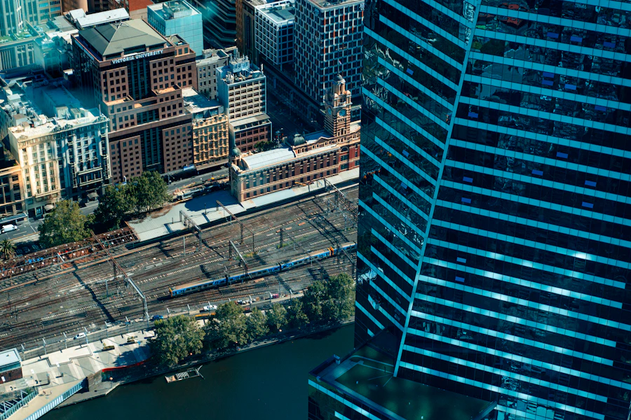 Melbourne skyline across the Yarra River