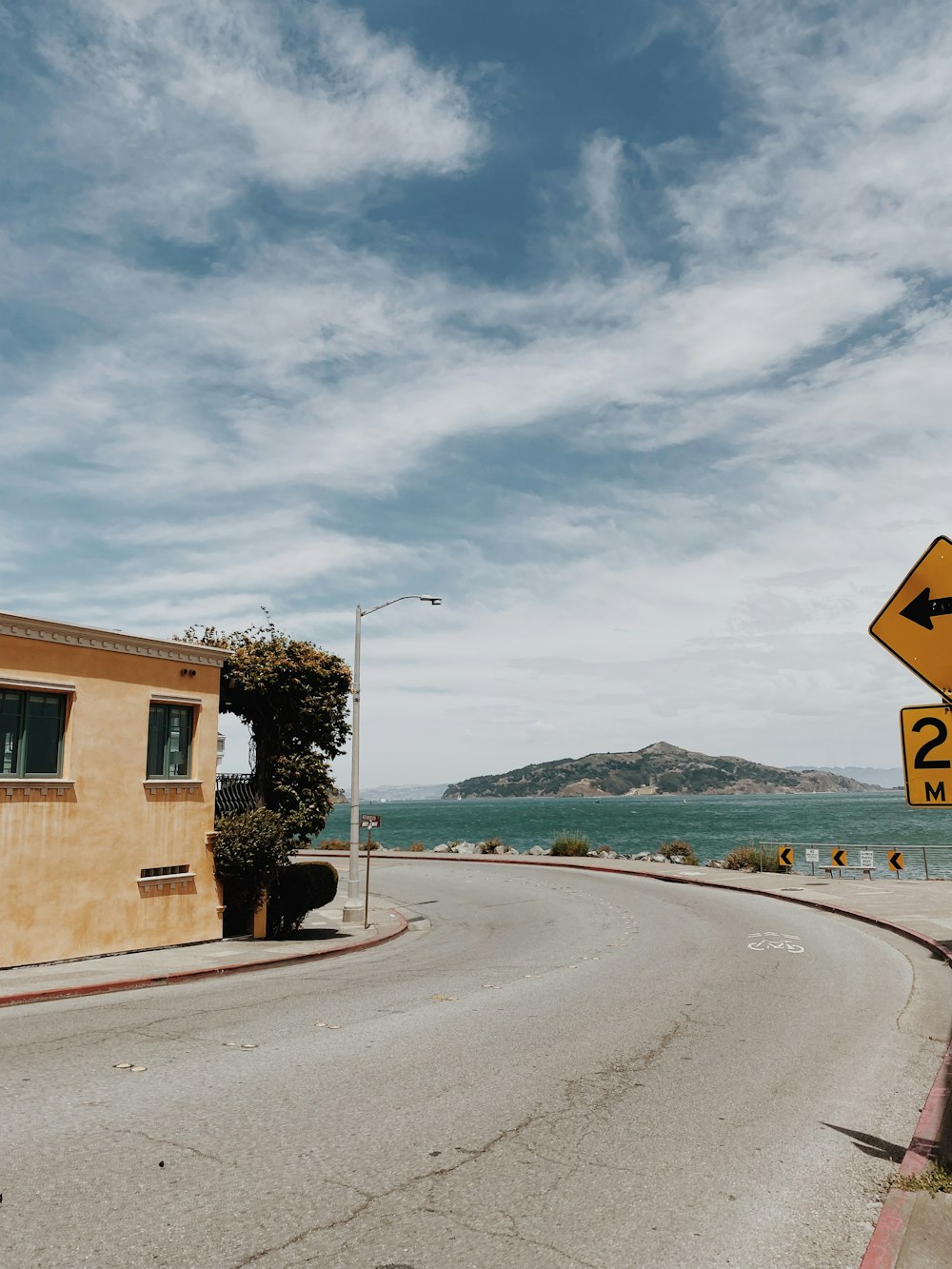 a sign on the side of a road