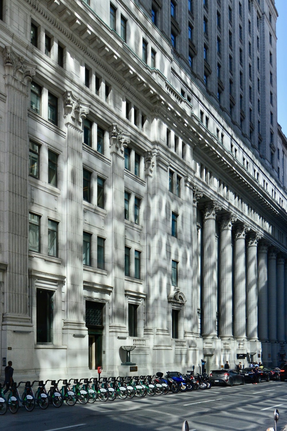 a building with many windows