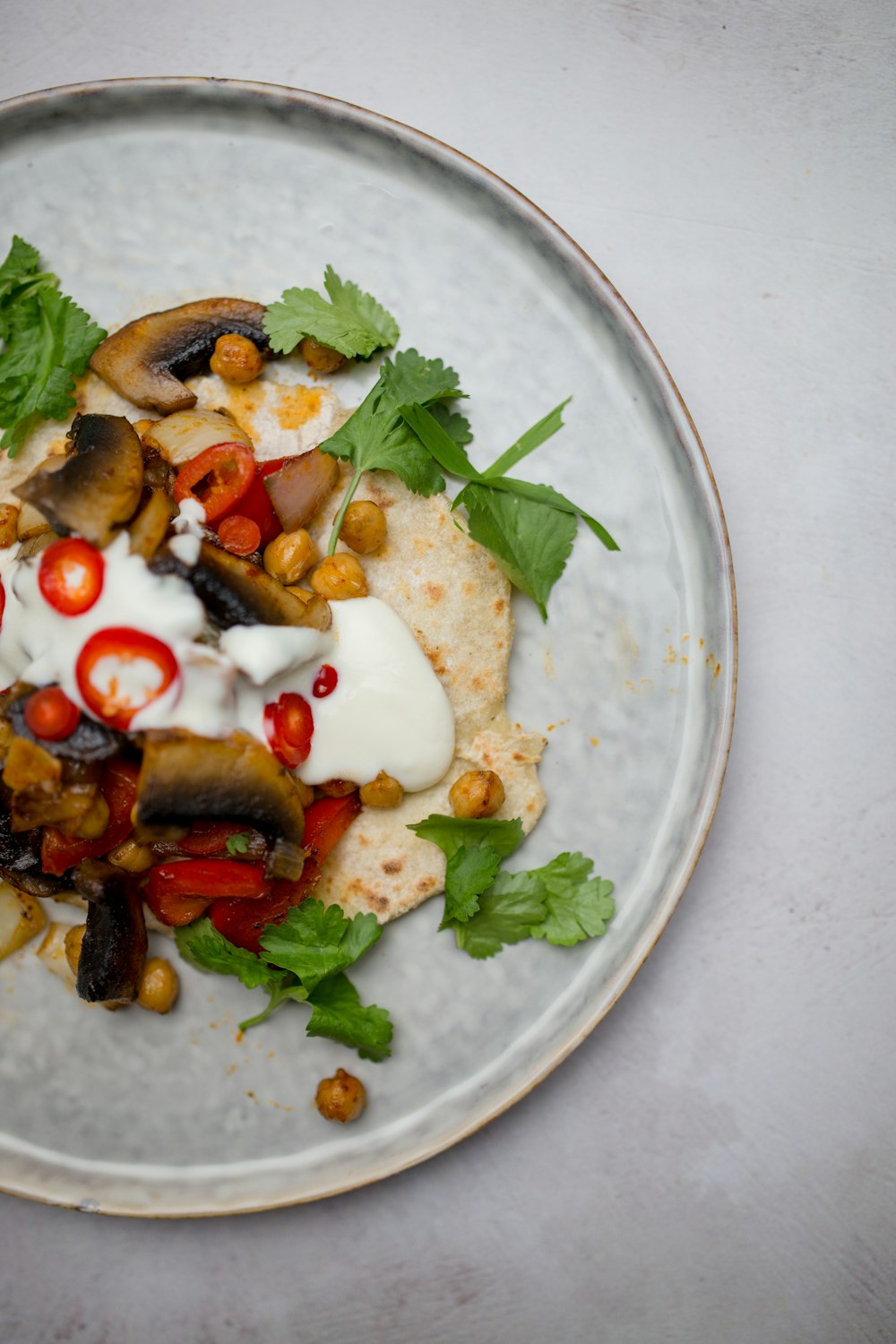 a plate of food