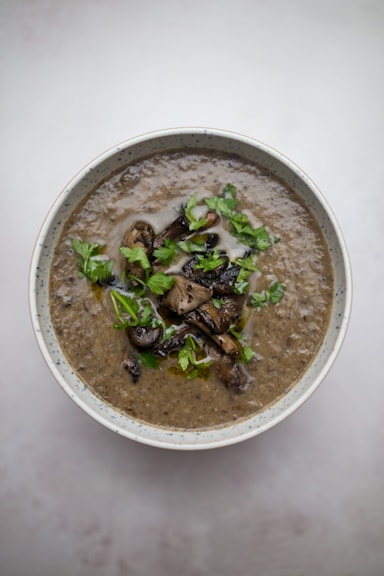 a bowl of food