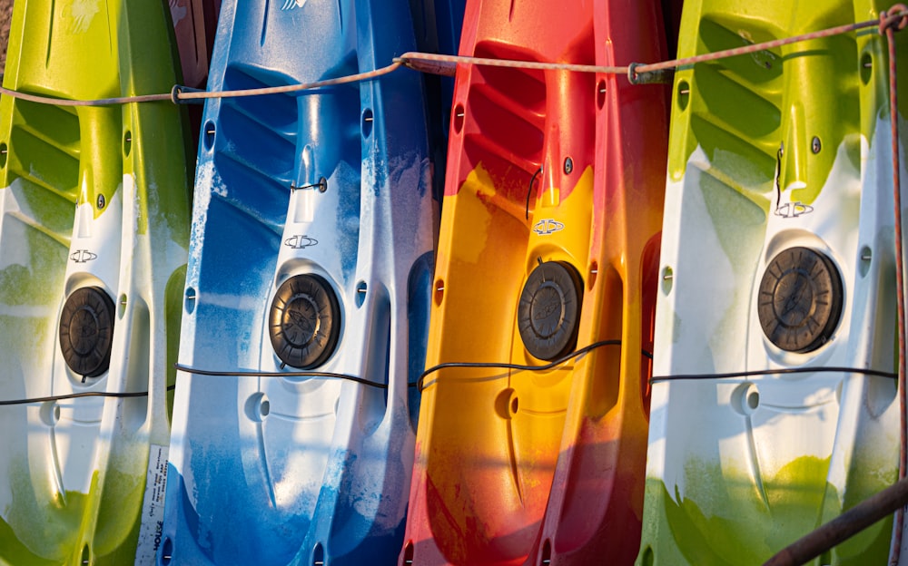 a group of colorful wires