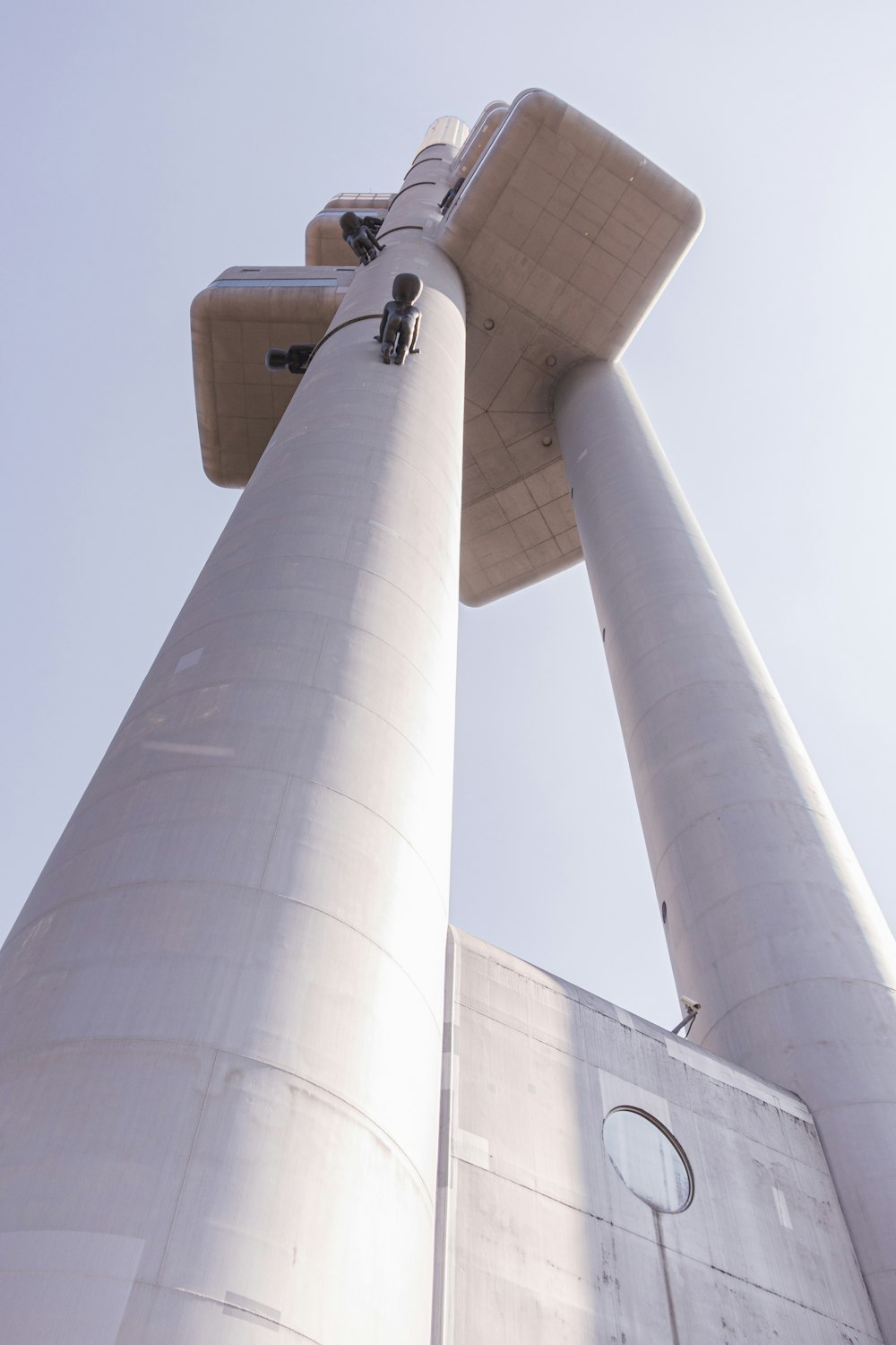 a large white tower