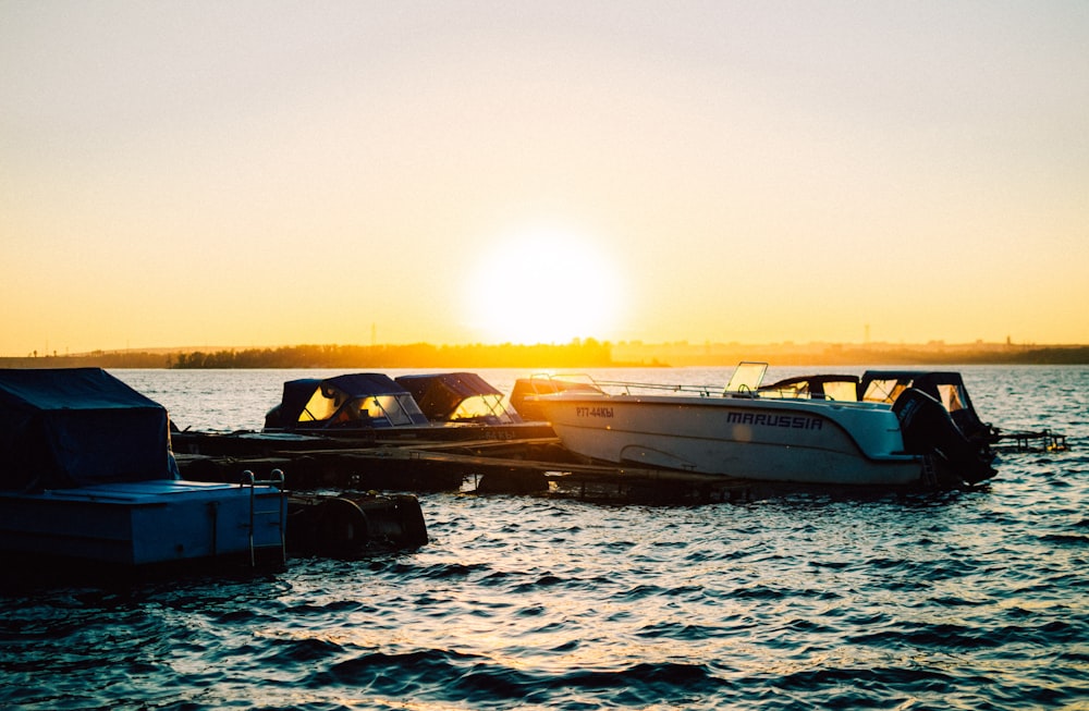 a boat in the water