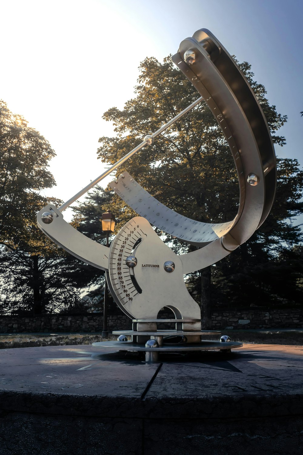 a large sculpture of a propeller