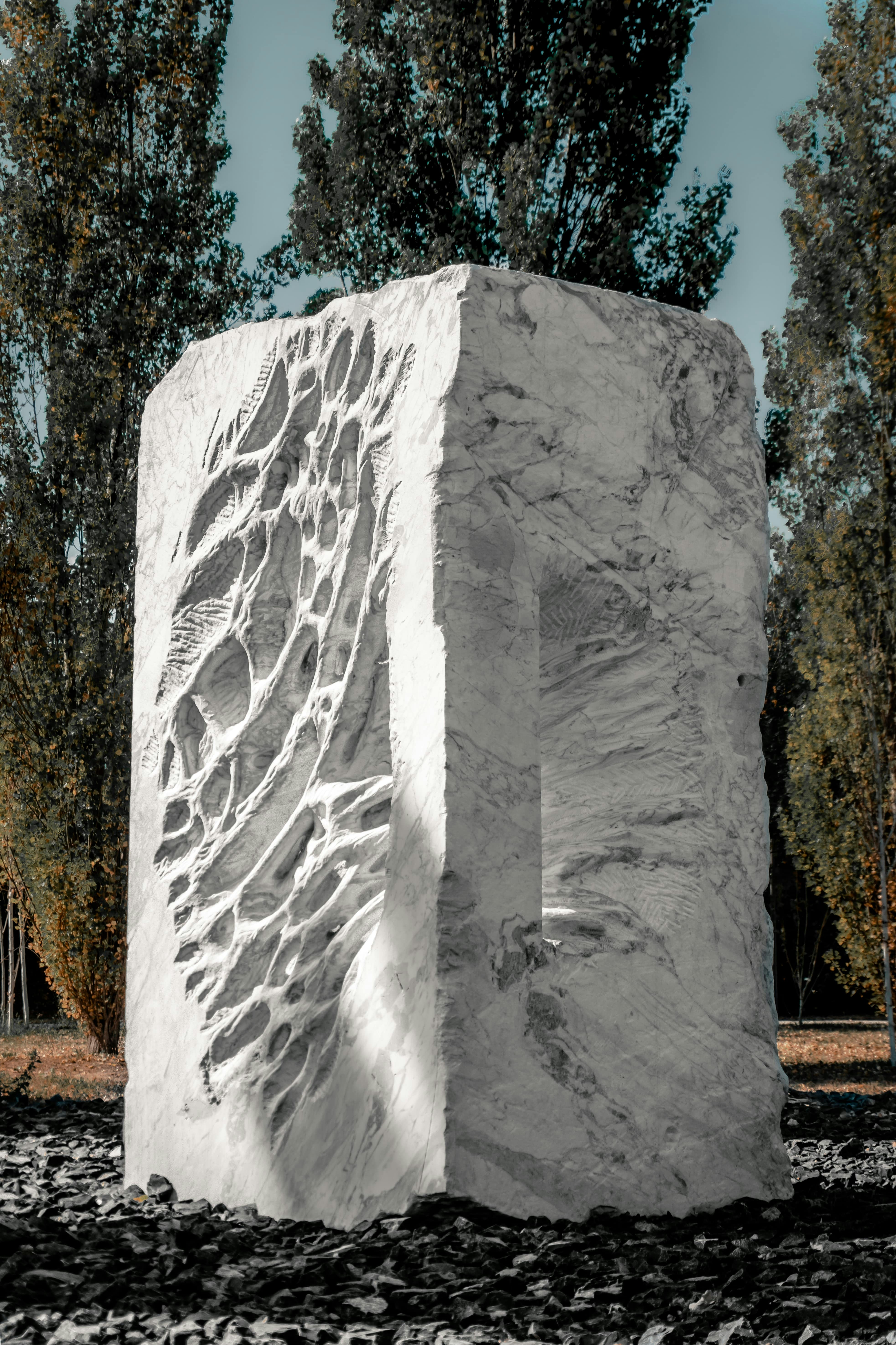 Indistinti confini, installazione di Giuseppe Penone, monumento presentato in ricordo delle vittime dell’epidemia di coronavirus
