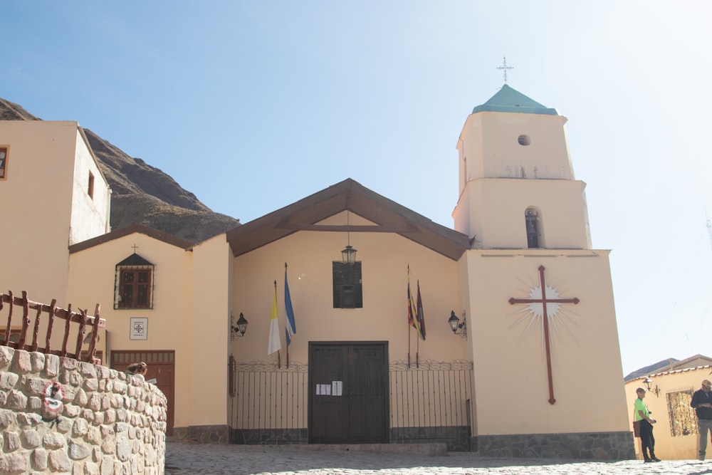 a church with a cross on top