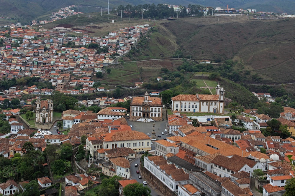 a large group of buildings