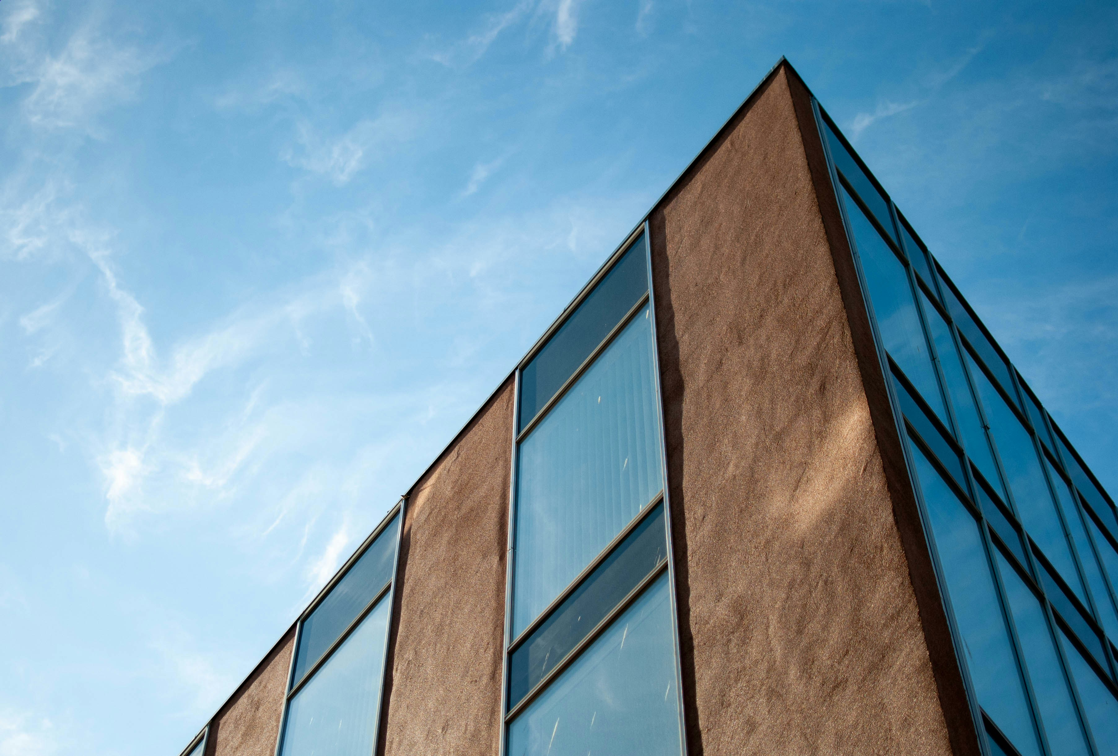 a low angle view of a building