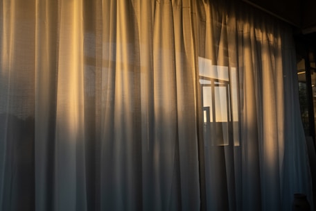 a shower curtain