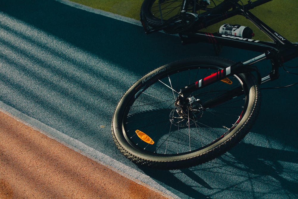 a bicycle on a track