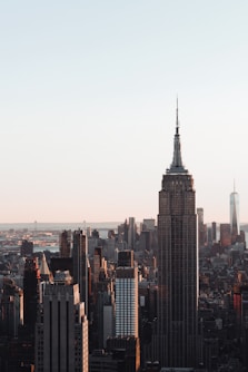 a city with tall buildings