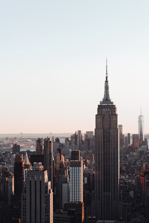 a city with tall buildings
