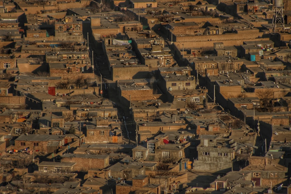 a city with many buildings