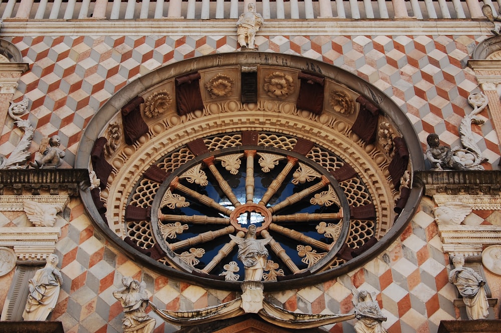 a clock on a building