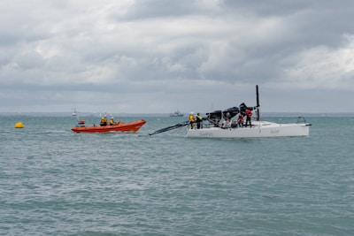 a boat with people on it
