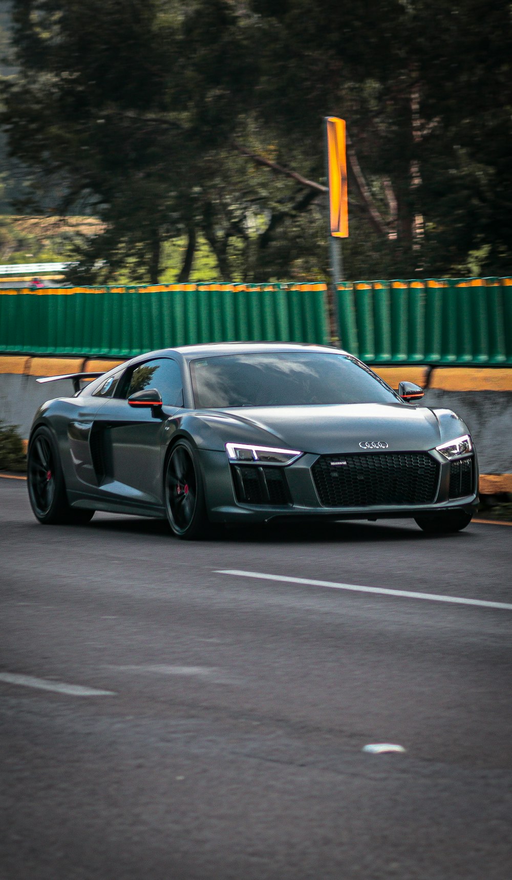 a silver sports car