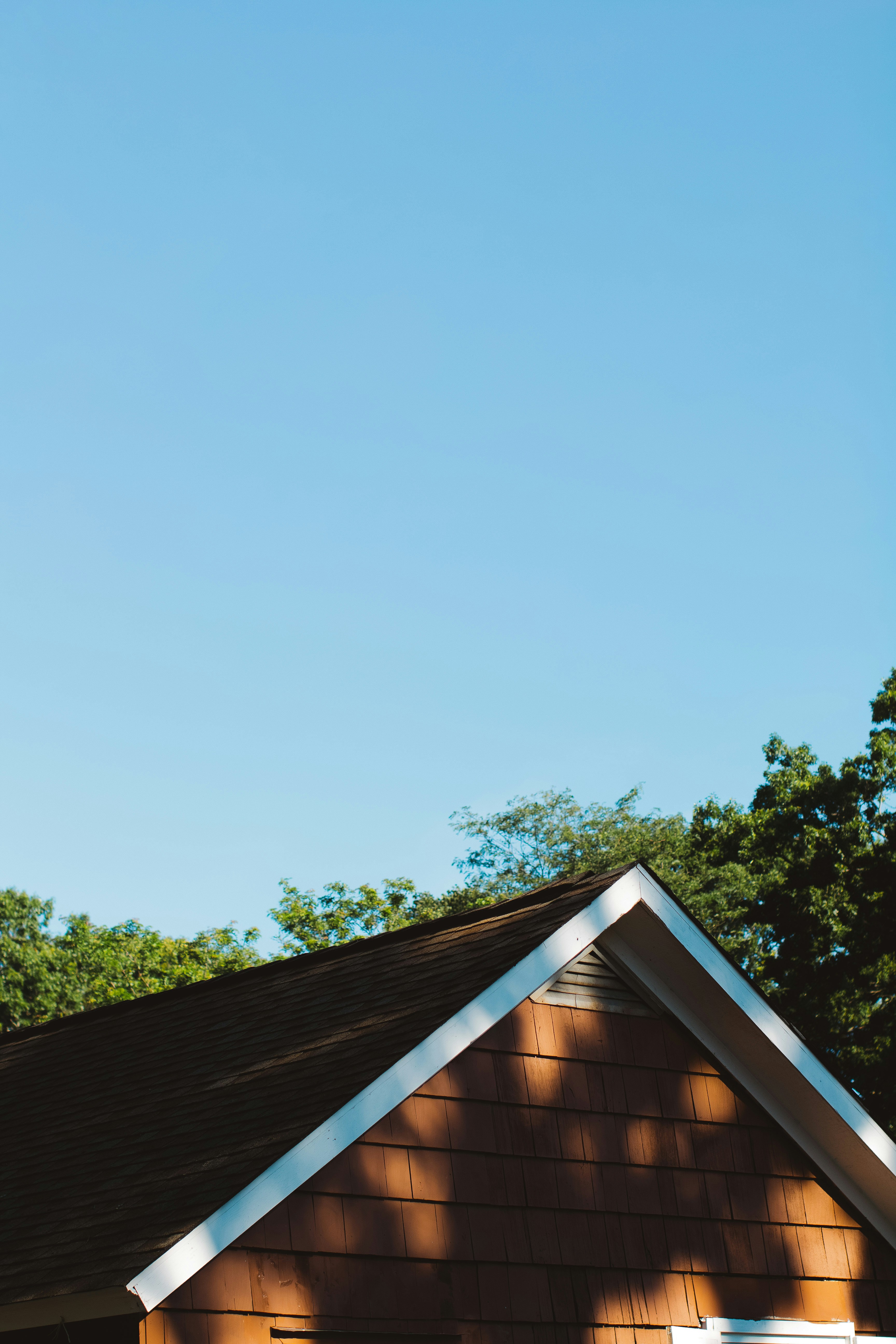a building with a tree in the background