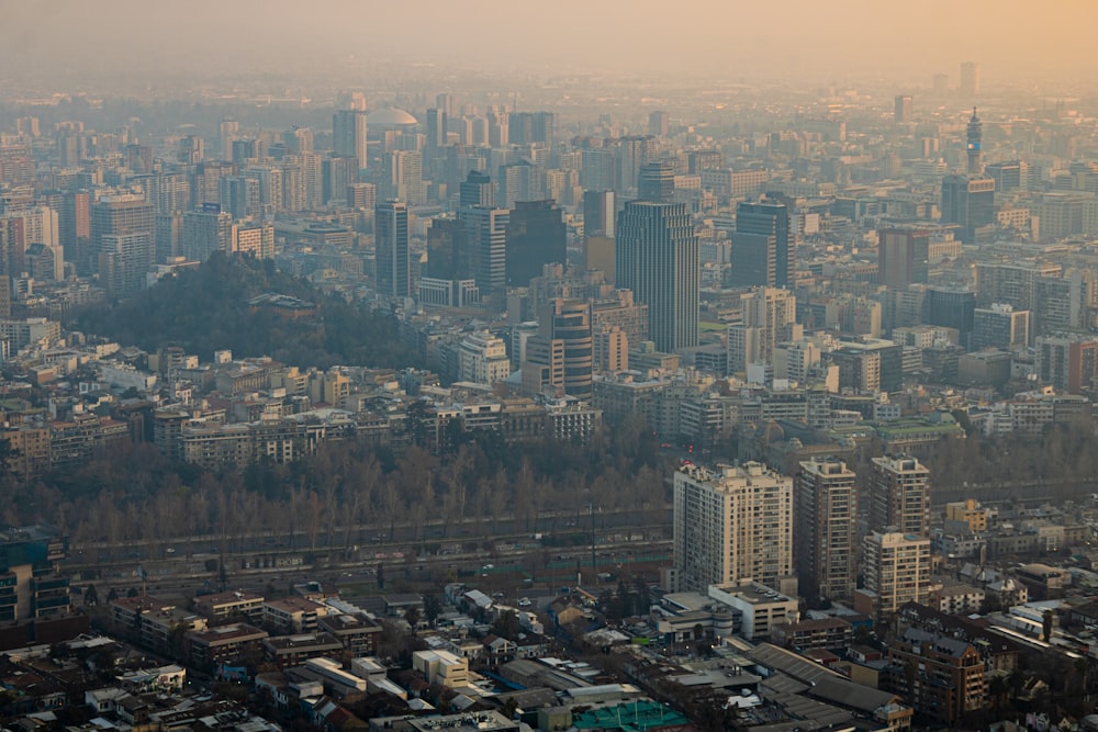 a city with many buildings