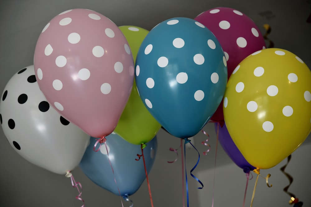 a group of balloons