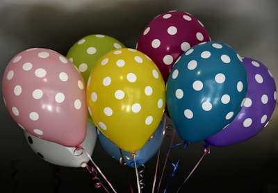 a group of balloons